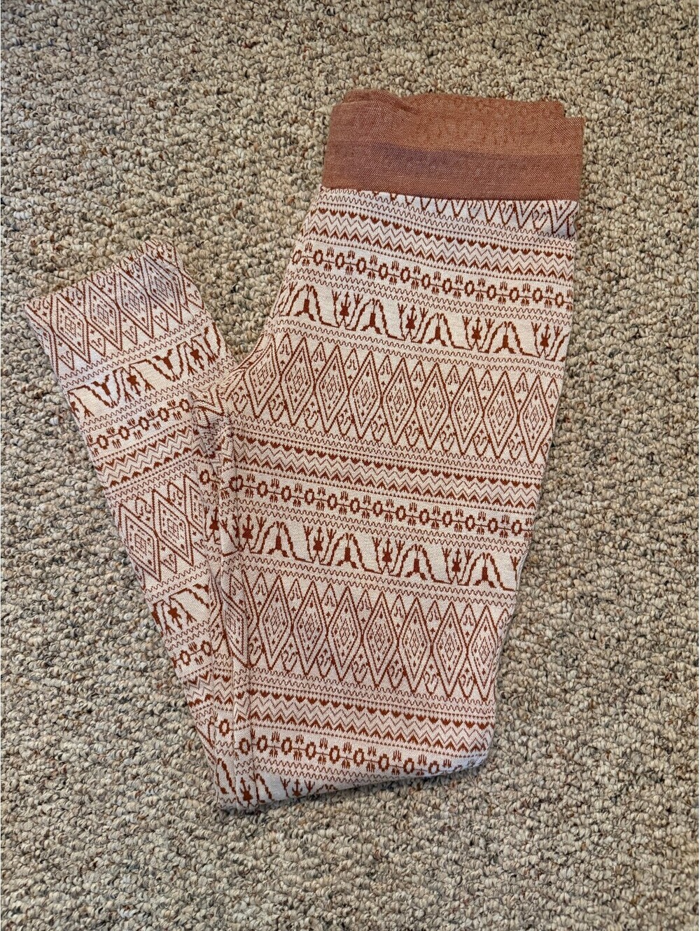Kavu sweater leggings rust/cream